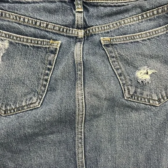 Free People We The Free Harvey
Distressed Blue Denim Jean Mini Skirt 26 - Picture 11 of 14
